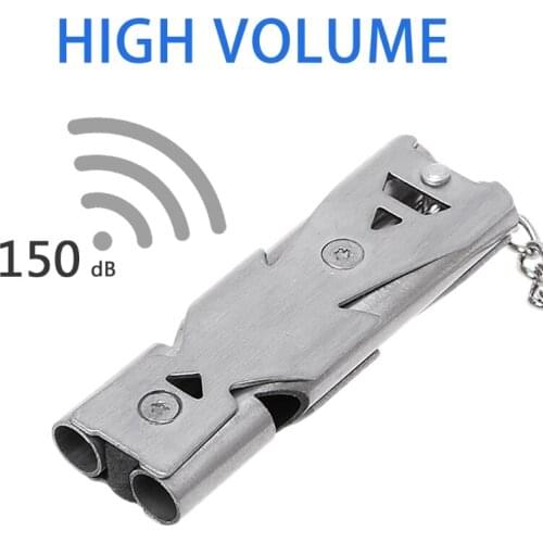 Double Tubes High Decibel Survival Rescue Emergency Whistle Outdoor Accessories