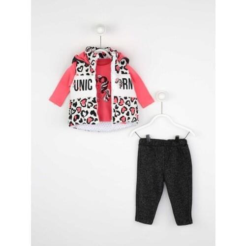 Fuchsia Seasonal Girl Baby Vest Suit