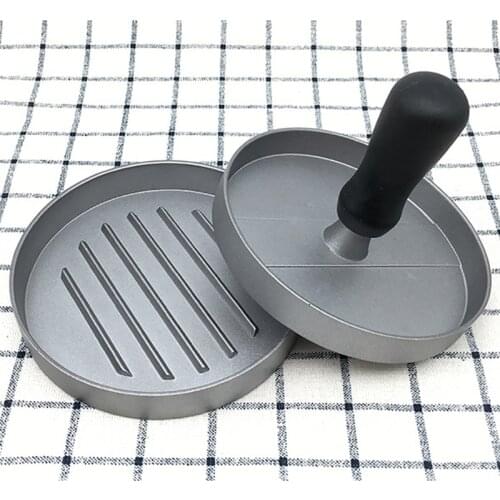 Hamburger Meat Beef Barbecue Pressing Pancake Machine Hamburger Mold Manual Non-Stick Coating Plastic Handle Meat Press