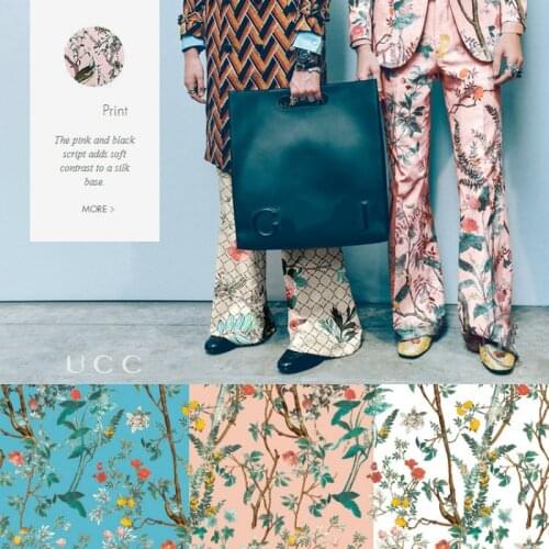 Italian D Womens 100% Polyester Printed Fabric Fashion Shirt Cloth Fabrics Per Meter for Dress Sewing Material Alibaba Express