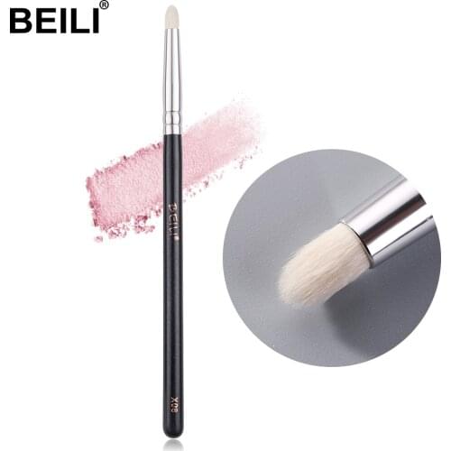 BEILI Smoky Eye Shadow Eye Pencil Small Shade Natural Goat Hair Black handle Single Makeup Brush