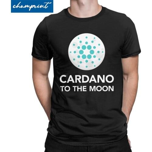 Cardano To The Moon Coin Cryptocurrency T Shirts Men Women Leisure T-Shirt Hodl Crypto Tee Shirt Short Sleeve Tops New Arrival
