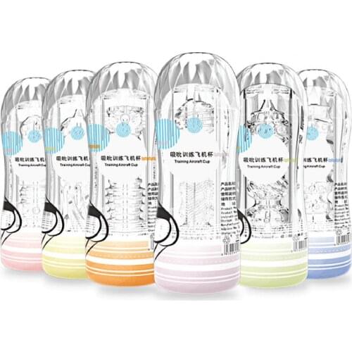 Male Portable TPE Airplane Cup Adult Masturbator Anal Massage Cup Transparent Couple Sex Toys Sex Products