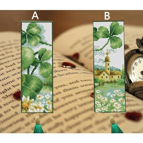 Tree Craft Stich Cross Stitch Bookmark Metal Silver Golden Needlework Embroidery Crafts Counted Cross-Stitching Kit