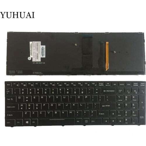 NEW US keyboard for Clevo NP8151 NP8152 NP8153 English laptop keyboard with backlight
