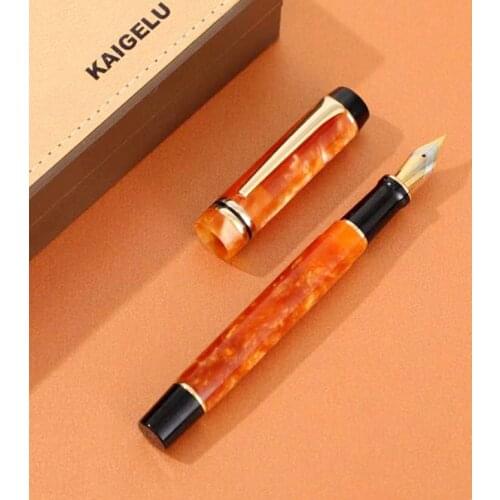 NEW Kaigelu 316 Celluloid Fountain Pen, Beautiful Marble Patterns Iridium EF/F/M Nib Ink Pen Writing Gift for Office Business