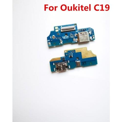 Original For Oukitel C19 USB Plug Charge Board Assembly Fixing Part Replacement Oukitel C19 USB Board Mobile Phone Accessories
