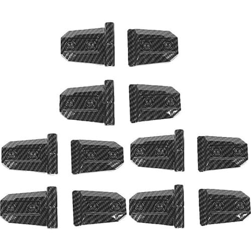 Car Door Hinge Cover for Suzuki Jimny 2019 2020 Engine Hood Hinge Decoration Cover Trim Accessories, Carbon Fiber