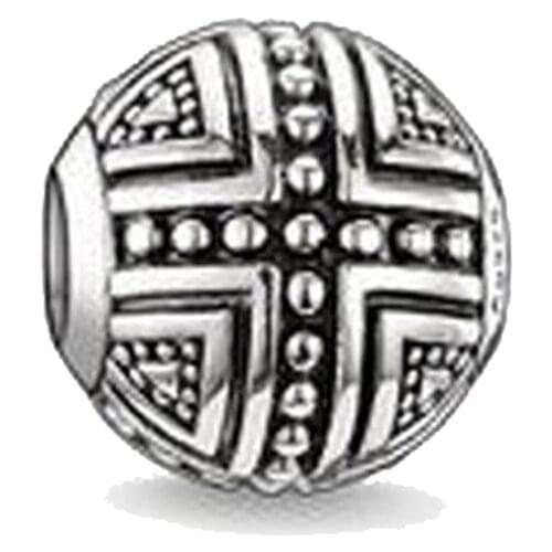 Silver Plated Hero Cross Karma Beads, Fashion Thomas Style DIY Karma Beads Ts Jewelry Gift Fit Bracelets Necklaces for Women Men