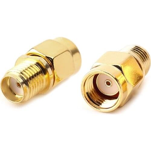 RP SMA Female Jack To SMA Male Plug RF Connector Coaxial Converter Adapter Straight