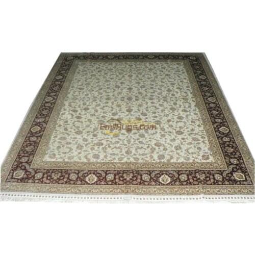 Luxury carpet Silk Persian Oriental woven Living Room Pattern