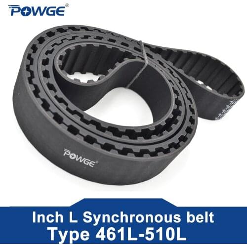POWGE Trapezoid L Timing belt C=514/525/540/548/550 Width 050/12.7mm 075/19.1mm 25.4mm Synchronous Belt 514L 522L 540L 548L 550L