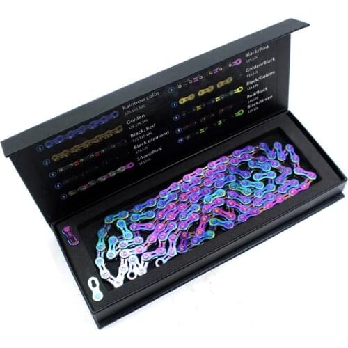 SUMC Bicycle chain Rainbow chain mountain bike road bike shifting chain 9/10/11/12 speed for SHIMANO SRAM Variable speed system