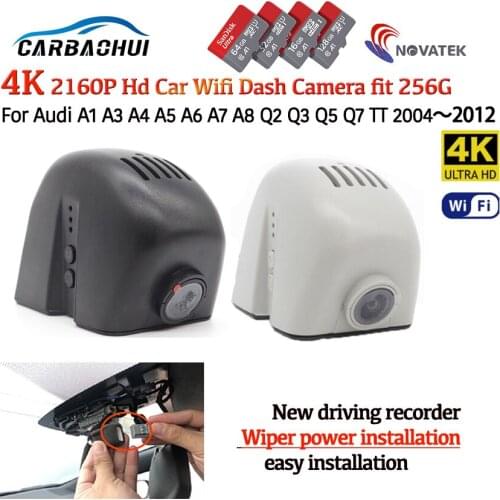 4K HD 2160P Plug and play Car DVR wifi Dash Camera Video Recorder camera For Audi A1 A3 A4 A5 A6 A7 A8 Q2 Q3 Q5 Q7 TT 2004~2012