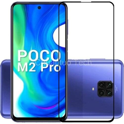 75 Pcs/Lot 2.5D Premium Tempered Glass for Xiaomi Poco M2 Pro Full Cover Screen Protector Protective Film for Xiaomi Poco M2 Pro