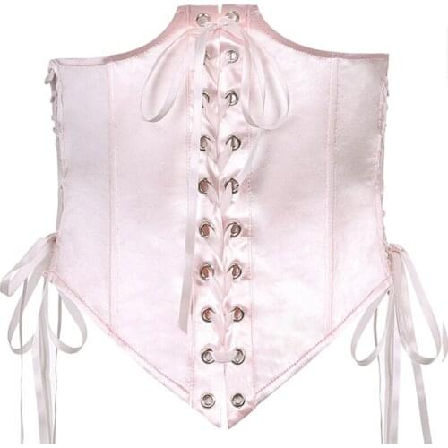 066F Summer Beach Pink Chiffon Dress Cool Women Dress with Long Flared Sleeves Waist Bandage Party Sundress Tighten Shaping