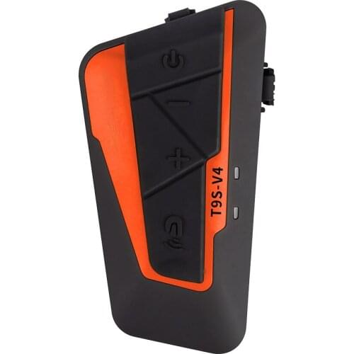 2PCS T9Sv4 4 Person Bluetooth Motorcycle Helmet Intercom Headsets,BT Wireless Communication Switch Phone,Intercom and Music