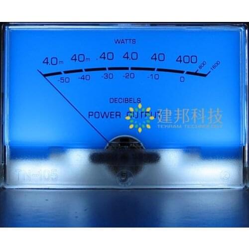 2 uds TN-105 clásico McIntosh azul lago Medidor de VU + 1 Uds Placa de controlador DB Mesa mesa plana Pre-Audio de escenario amp