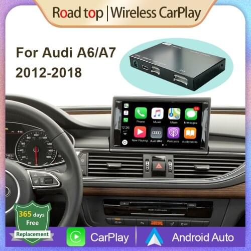 Wireless Apple CarPlay Android Auto Interface for Audi A6 A7 2012-2018, with Mirror Link AirPlay Car Play USB HDMI Functions