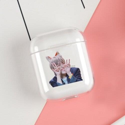 Ateez Hongjoong Cases For Apple AirPods 1 2 Case Clear Wireless Bluetooth Earphone Case Protective Shell