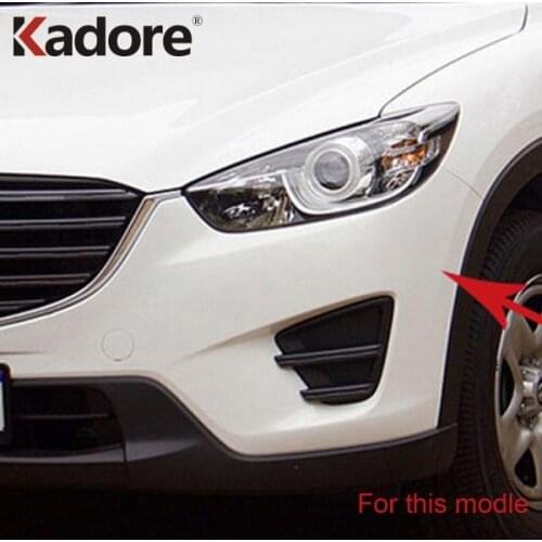 For Mazda CX5 CX-5 2015 2016 ABS Chrome Front Grille Trim Racing Grills Frames Decoration Car Exterior Accessories