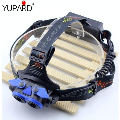 Double light source XM-T6 LED Mini Headlamp 3Mode USB Rechargeable Headlight Camping Flashlight Hunting Head Torch 18650 Battery