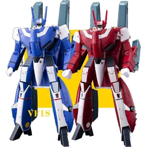 Transformation Valkyrie Factory 1/60 VF1S VF-1S Macross Arcadia Compatible Action Figure with upgrade kit blue red color