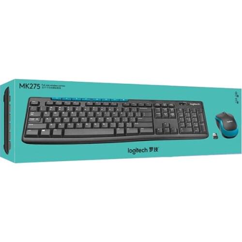 Logitech MK275 Wireless Mouse And Keyboard Combo Gaming Laptop PC Computer Set