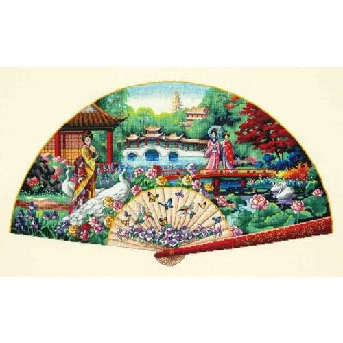 Top Quality Lovely Counted Cross Stitch Kit Garden Fan Dim 70-35327 35327 Eastern Park Garden