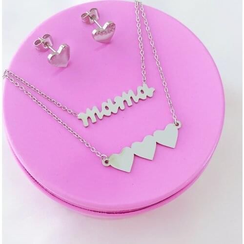 Delicate Letter Mama Necklace Mothers Love Pendant Jewelry Best Minimal Necklace for Moms Mothers Day Gifts Wholesale