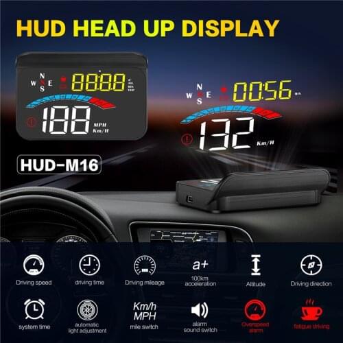 2020 New HUD Head Up Display GPS Speedometer Projection on Car Glass Windscreen Speed Projector KMH KPH Compatible with All Cars