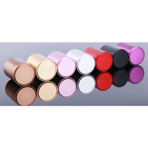 New Airtight Smell Proof Container Aluminum Herb Stash Jar Tea Coffee Storage Box tea caddies box