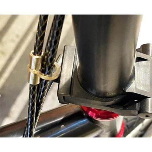 H&H titanium line buckle brake line tube variable speed line tube finishing fot brompton MTB road bike
