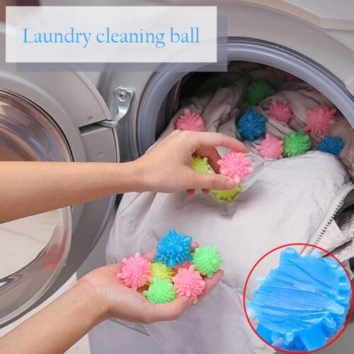 10Pcs Laundry Ball Home Washing Roller Ball Magic Laundry Ball Anti-Winding Strong Decontamination Machine Wash Cleaning Ball