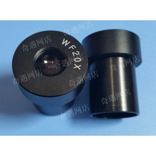 WF20X Magnification Small Biological Microscope Optical Eyepiece Lens for School Microscope with Mounting Size 20mm