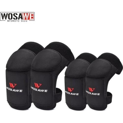 WOSAWE Childrens Knee Pads Elbow Pads Set Protective Gear Motorcycles Motorbike Knee Protector Skating Cycling Knee Brace Pad