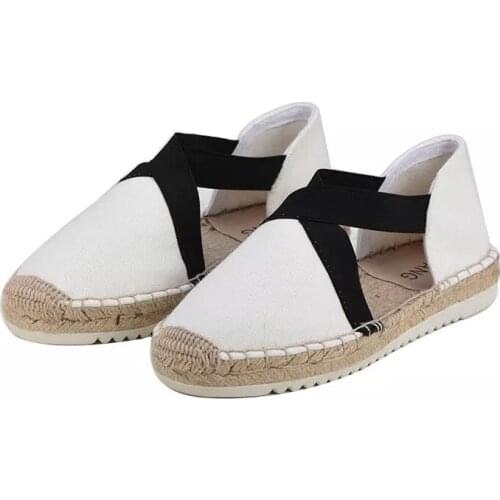 Women Canvas Espadrille Flats Hemp Bottom Fisherman Shoes For 2018 Spring/Autumn Women Loafers