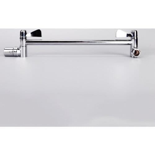 1PC Chrome Wall Mounted Shower Arm Bathroom Shower Head Bracket Bar G1/2‘ Shower Head Adjustable Shower Head Holder