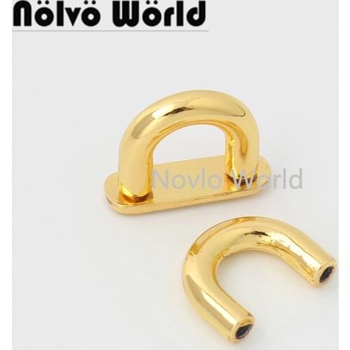 10-50 pieces 4 colors 20*16mm 3/8" inner deep gold color metal arch bridge for woman handbag purse strap connector