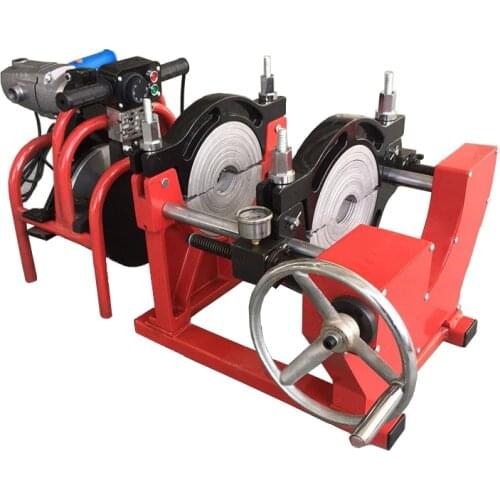 220V CE 2Clamps 63-250mm Screw Style PE PPR PB PVDF HDPE Butt Pipe Fusion Welder Tool Welding Piping Hot Melt Engine