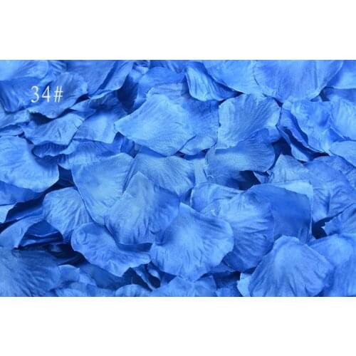5,000pcs 4.5*4.5cm Ice Blue Rose Flower Leaves Petals For Wedding Party Holiday Venue Decoration Color-34