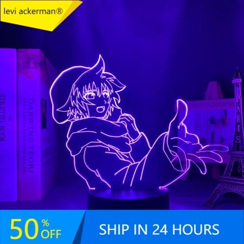 Anime Led Light Your Turn To Die Shin Tsukimi Nightlight for Bedroom Decor Nightlight Manga Birthday Gift Room Led Night Lamp 3d