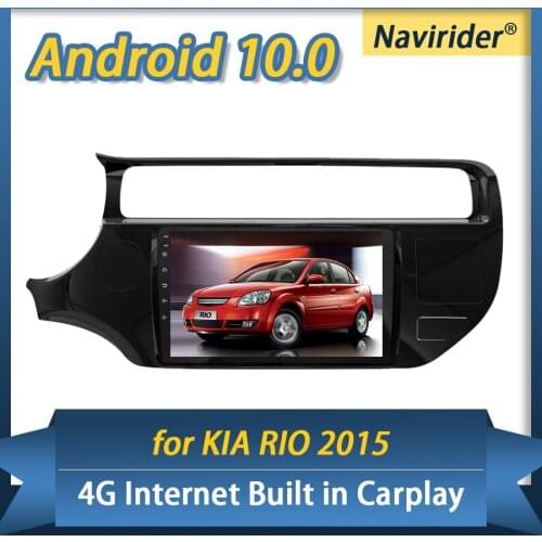 NEW 6GB Ram 128GB Rom 9 Inch 2Din Car Radio Android 10.0 Multimedia Stereo Player GPS Navigation Head Unit For KIA RIO 2015 2017