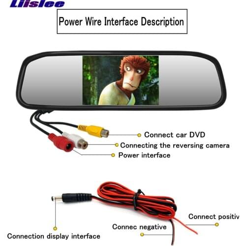For Fiat Scudo For Peugeot Expert For Toyota ProAce Rearview Mirror Car Monitor Screen Display HD TFT LCD NTSC PAL TV System