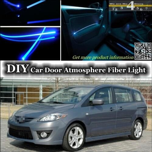 For Mazda 5 Mazda5 Premacy interior Ambient Light Tuning Atmosphere Fiber Optic Band Lights Inside Door Panel illumination Refit