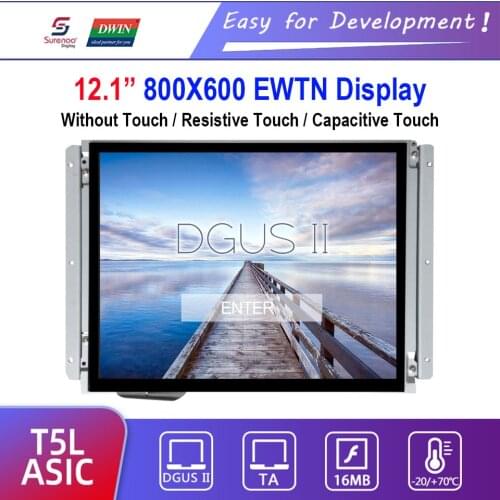 Dwin T5L HMI Intelligent Display, DMG80600C121_03W 12.1" EDTN 800X600 LCD Module Screen Resistive Capacitive Touch Panel