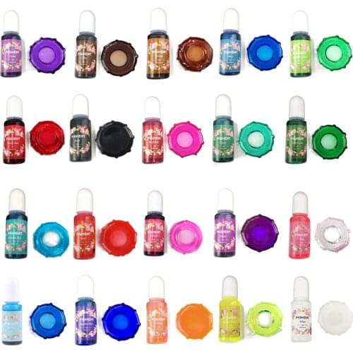 E56A Crystal Epoxy Pigment UV Resin Dye DIY Jewelry Colorant Art Crafts Coloring Drying Color Mixing Liquid Decorations