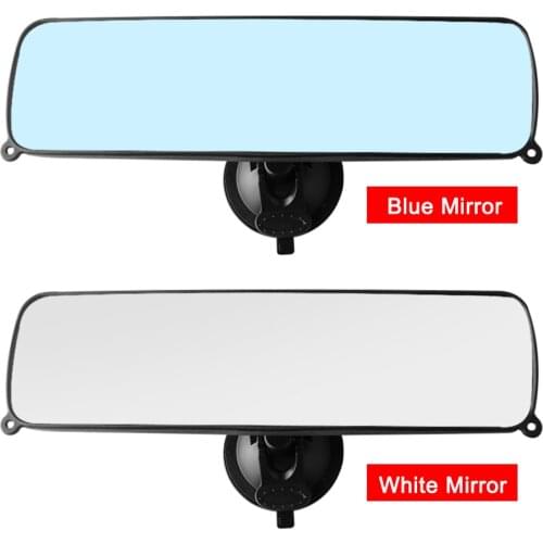 KKMOON Universal Panoramic Universal Wide Angle with Suction Cup Interior Rear View Mirror Suction Rearview Mirror for Car Truck