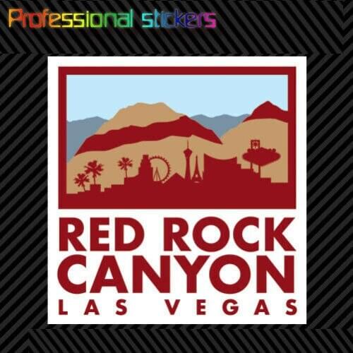 Red Rock Canyon Las Vegas Sticker Die Cut Vinyl Rv Bicycle Cycle Hike Travel Stickers for Car, RV, Laptops, Motorcycles