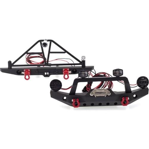 Metal Front And Rear Bumper Protective Bumper for Axial SCX10 III 1/10 TRX4 SCX10 AX103007 RC Model Car Upgrade Parts